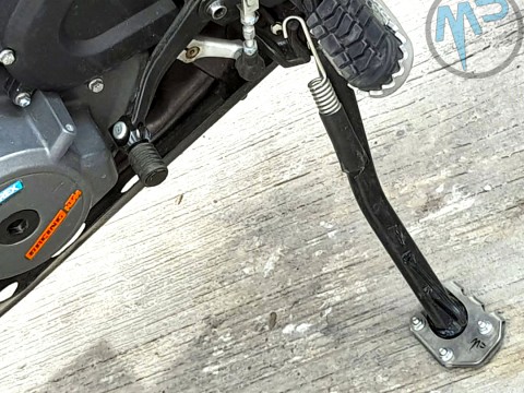MotoPERIMETRO 2614 Honda Bajaj BMW Kawasaki Suzuki Benelli KTM Yamaha Beta Ducati Gas Gas Voge Side stand Extensions pata de cabra ampliación muleta pata lateral ensanchador pie