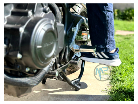 MotoPERIMETRO 4058 Caballete central Honda CB500X NX500 Center Stand Pata de Cabra Tenere Lander ABS Bajaj BMW Honda Kawasaki Suzuki Benelli KTM Beta Ducati Voge